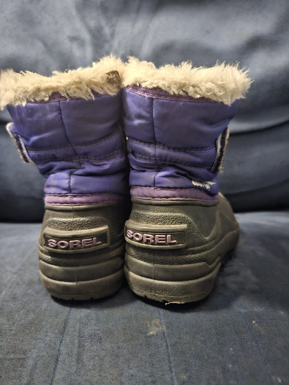 Sorel Kids Purple Winter Boots with Faux Fur